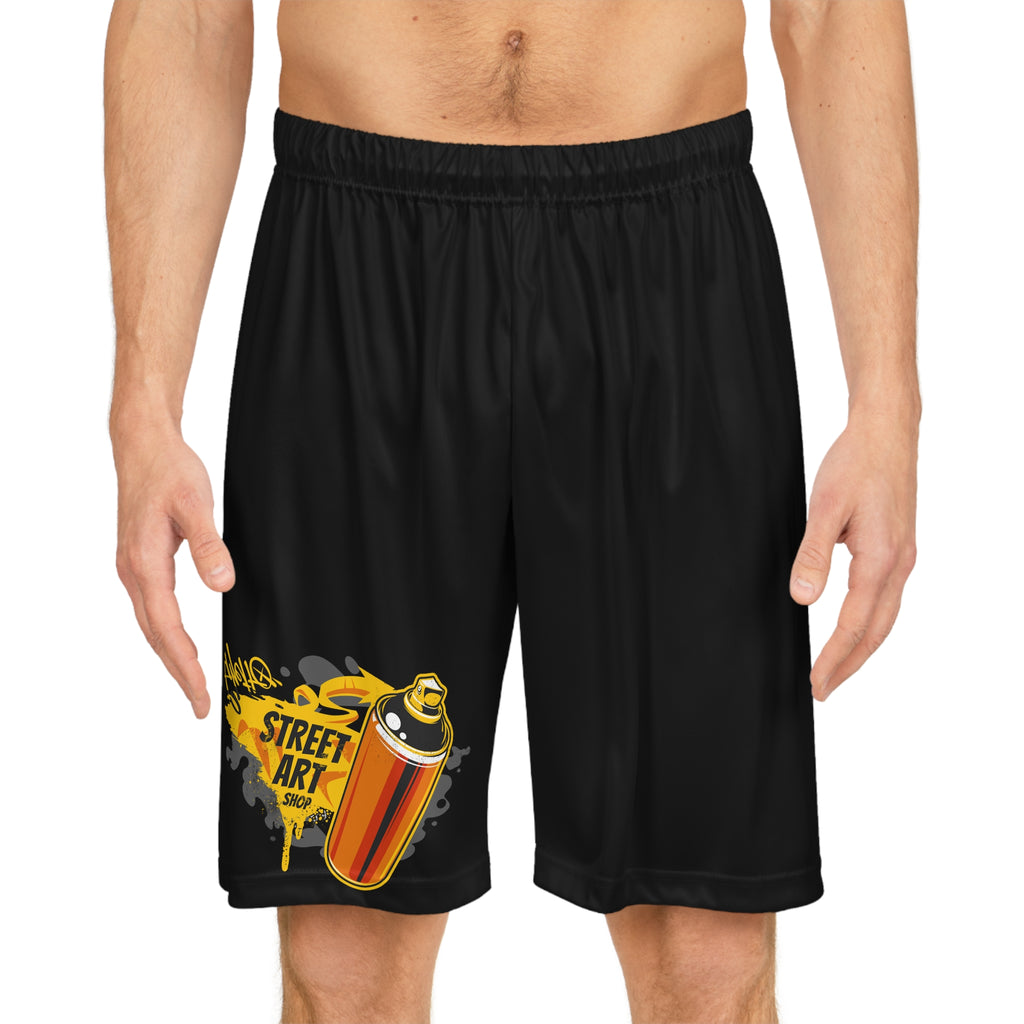 Street Art Basketball Shorts, Athletic Wear, Summer Apparel, Gift for Athletes, Urban Fashion