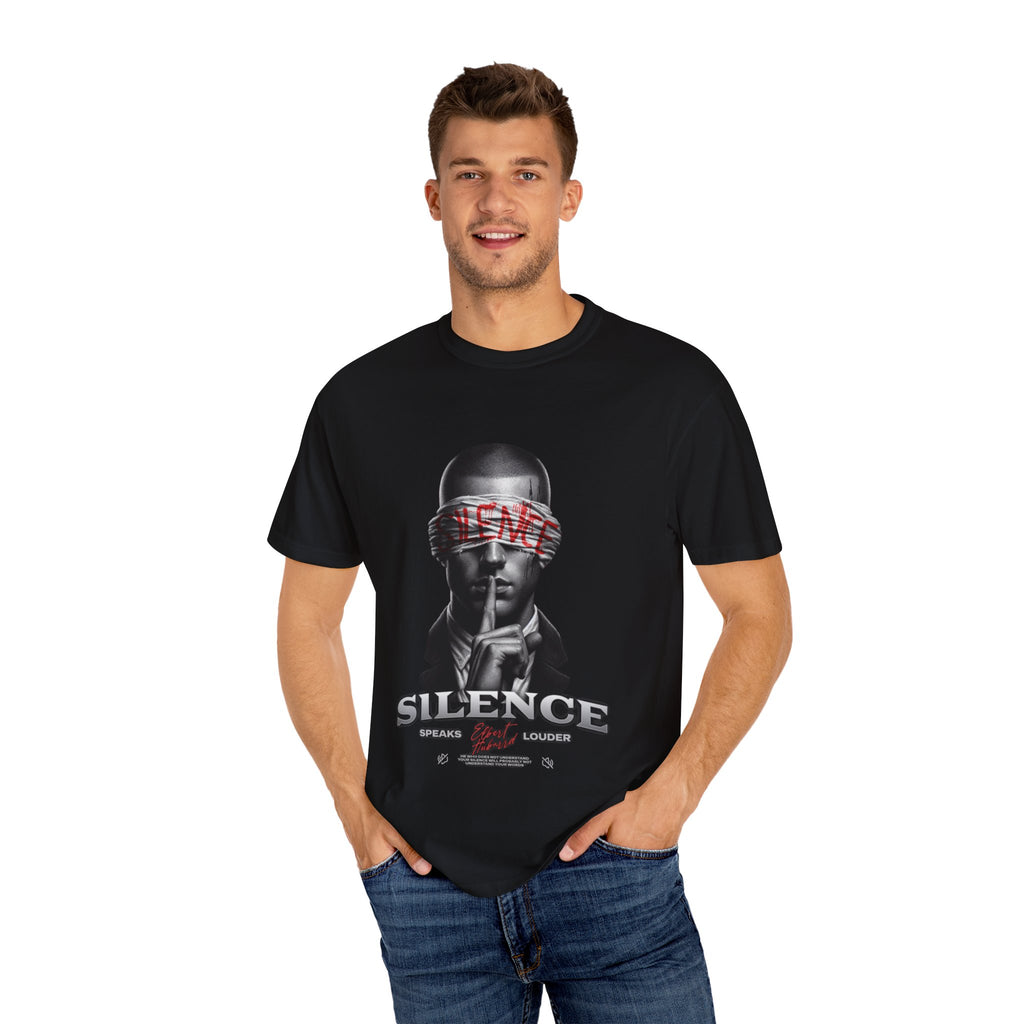 Statement Graphic Tee - Silence, Unisex T-Shirt for Music Lovers, Gift for Him/Her, Casual Wear, Unique Art Shirt