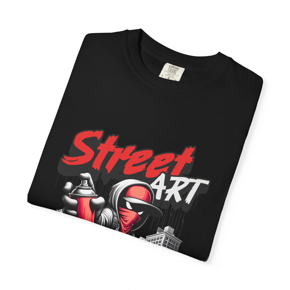 Street Art Unisex Garment-Dyed T-Shirt, Urban Style Tee, Graffiti Art Apparel, Gift for Artists, Casual Wear, Streetwear Fashion