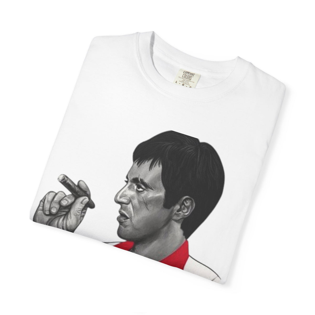 Scarface Inspired Unisex Garment-Dyed T-Shirt, Vintage Tee for Movie Fans, Casual Wear, Gifts for Him, Streetwear Graphic Tee