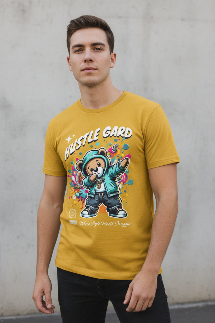Hustle Gard Bear Adult T-Shirt