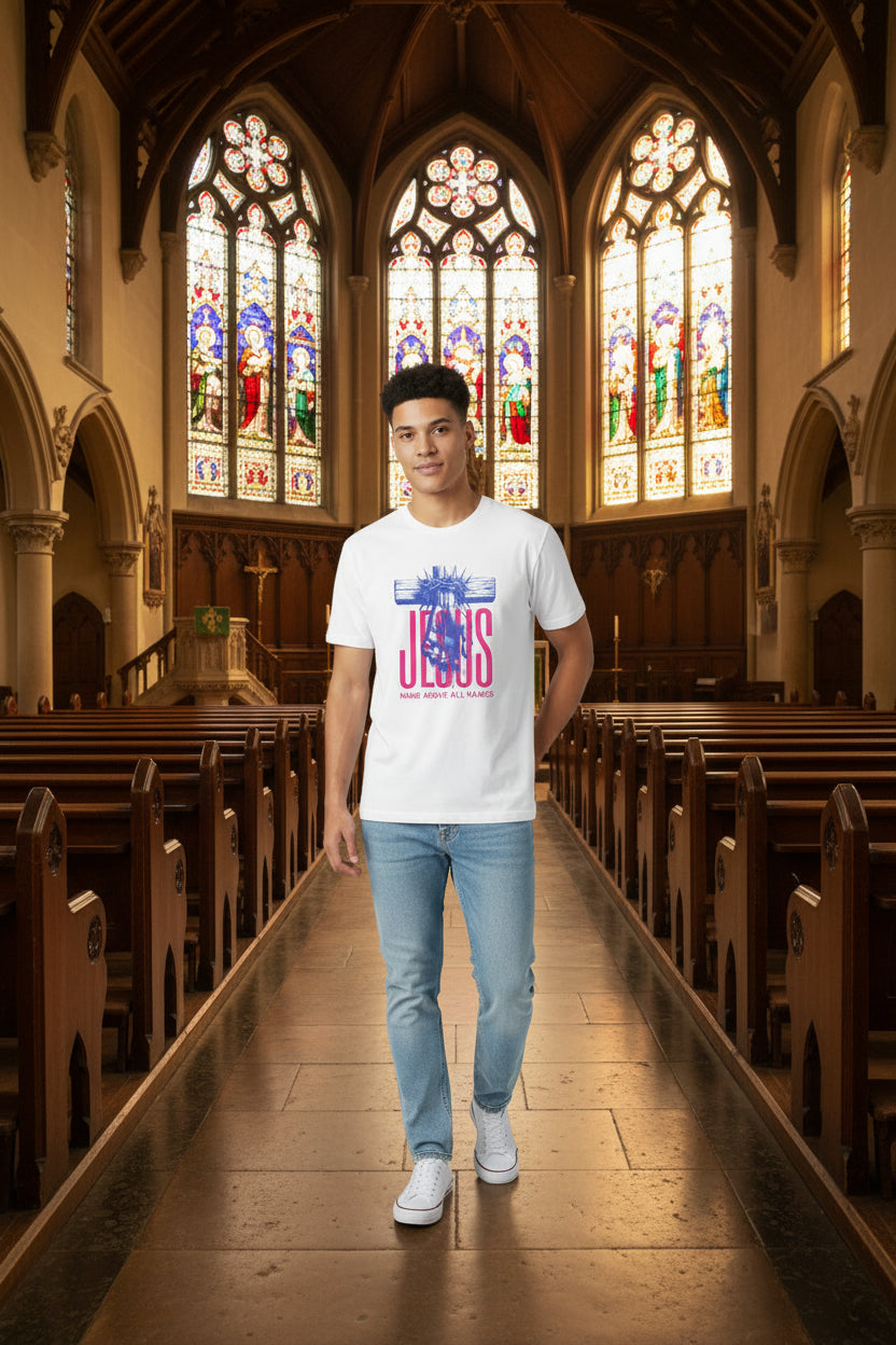 Jesus Name Above All Names   Adult T- Shirt
