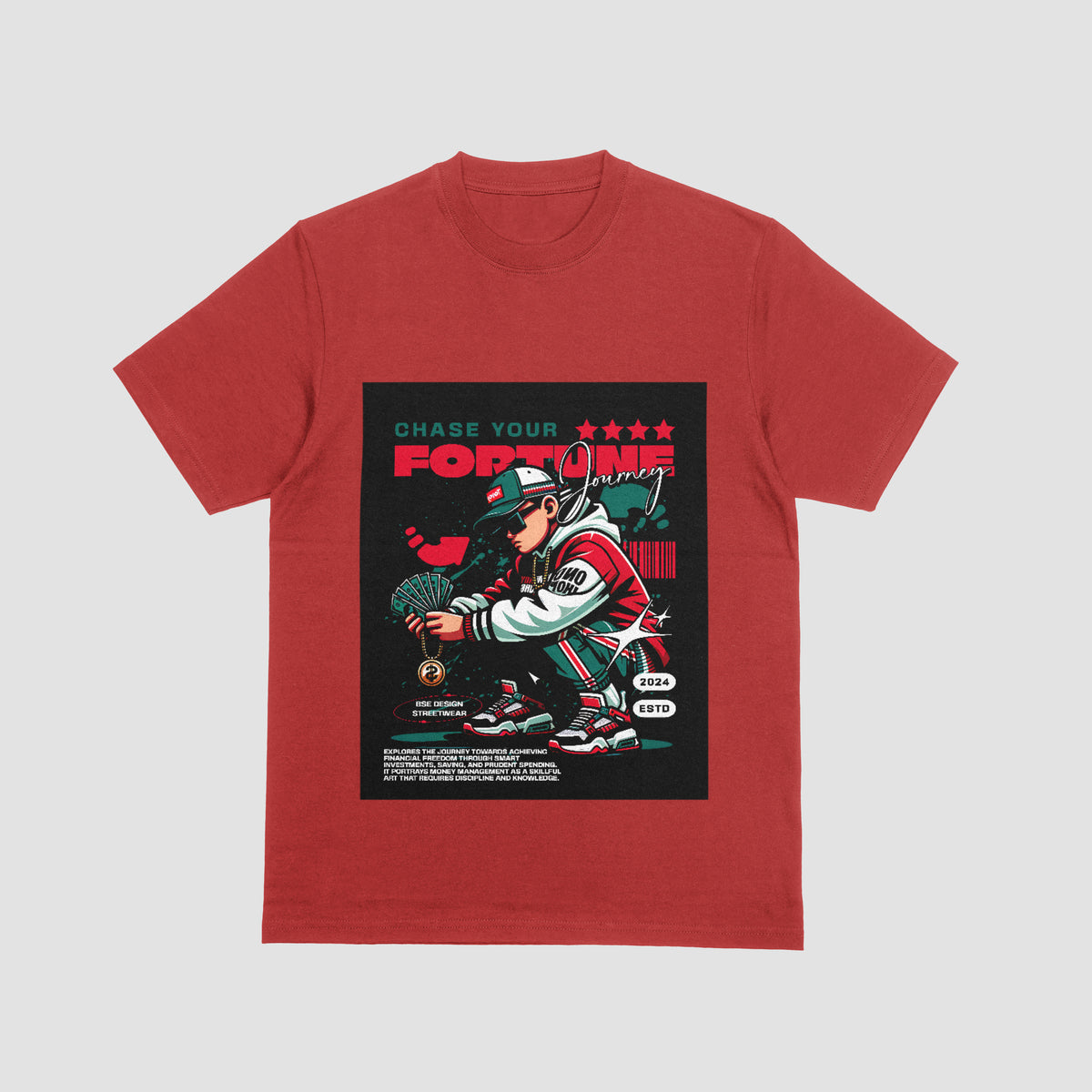 Chasing Your Fortune Adult T- Shirt
