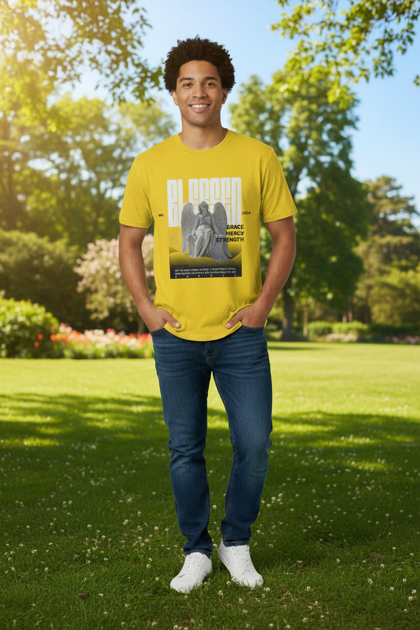 Statue Blessed Adult T- Shirt